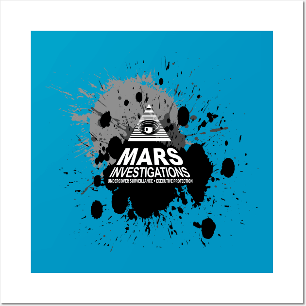 Veronica Mars Investigations Splat Wall Art by Veronicas Marshmallows Podcast